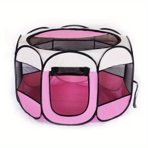 1pc Foldable Octagon Pet Playpen Tent, Oxford | PetNestUK