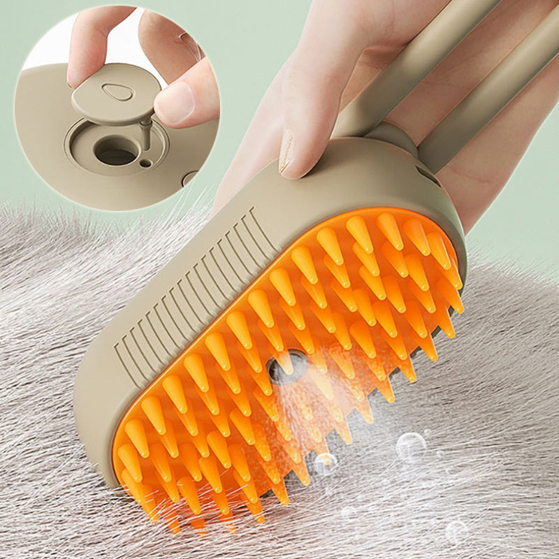 Cat Steam Brush Steamy Dog Brush 3 In 1 Electric | PetNestUK