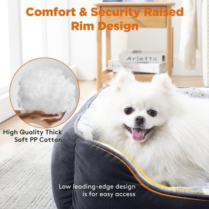 MIXJOY Dog Bed Washable, Super Soft Cosy Dog | PetNestUK