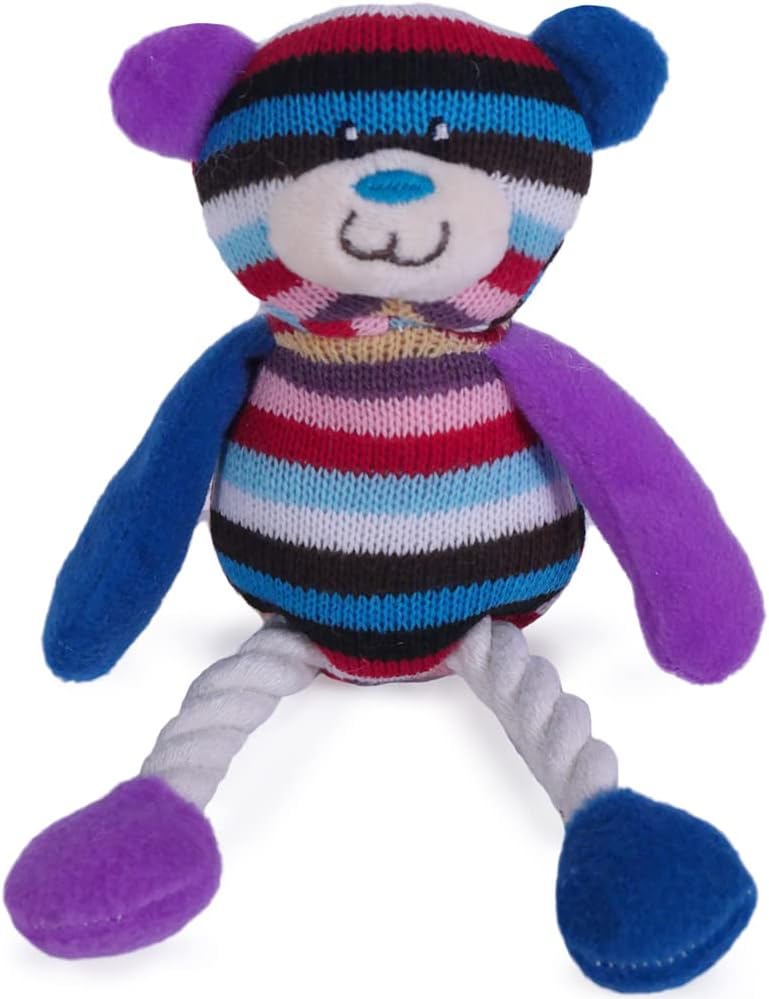 Rosewood Marvin Monkey Dog Toy, brown/tan/blue | PetNestUK