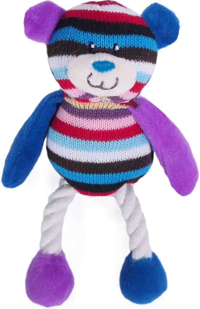 Rosewood Marvin Monkey Dog Toy, brown/tan/blue | PetNestUK