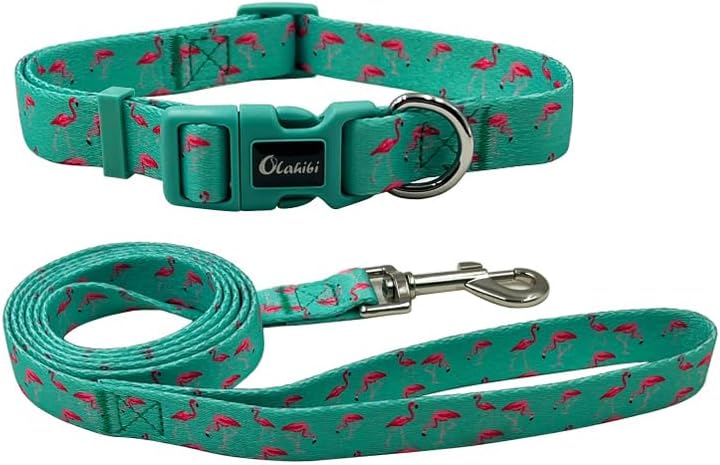 Olahibi Daisy Pattern Dog Collar and Leash | PetNestUK