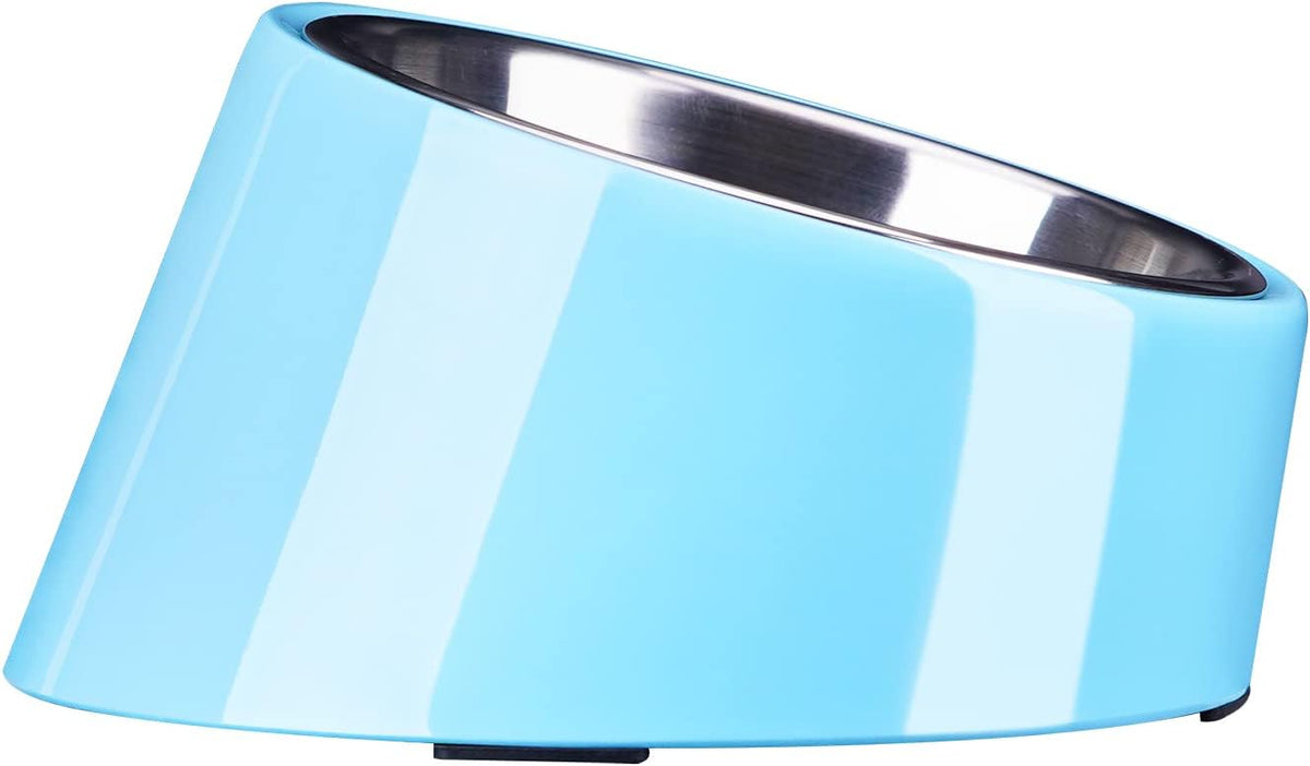 SuperDesign Slanted Stainless-Steel Pet Bowl