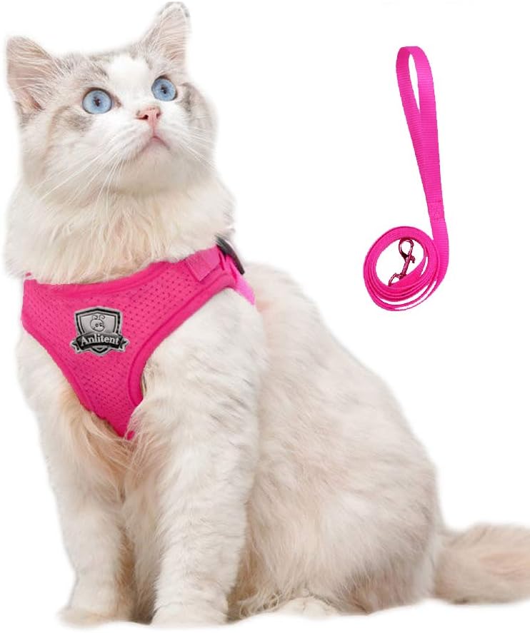 Anlitent Mesh Pet Harness and Lead Set