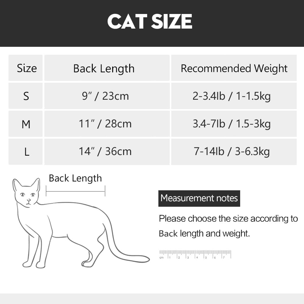 Cat Professional Recovery Suit for Abdominal | PetNestUK