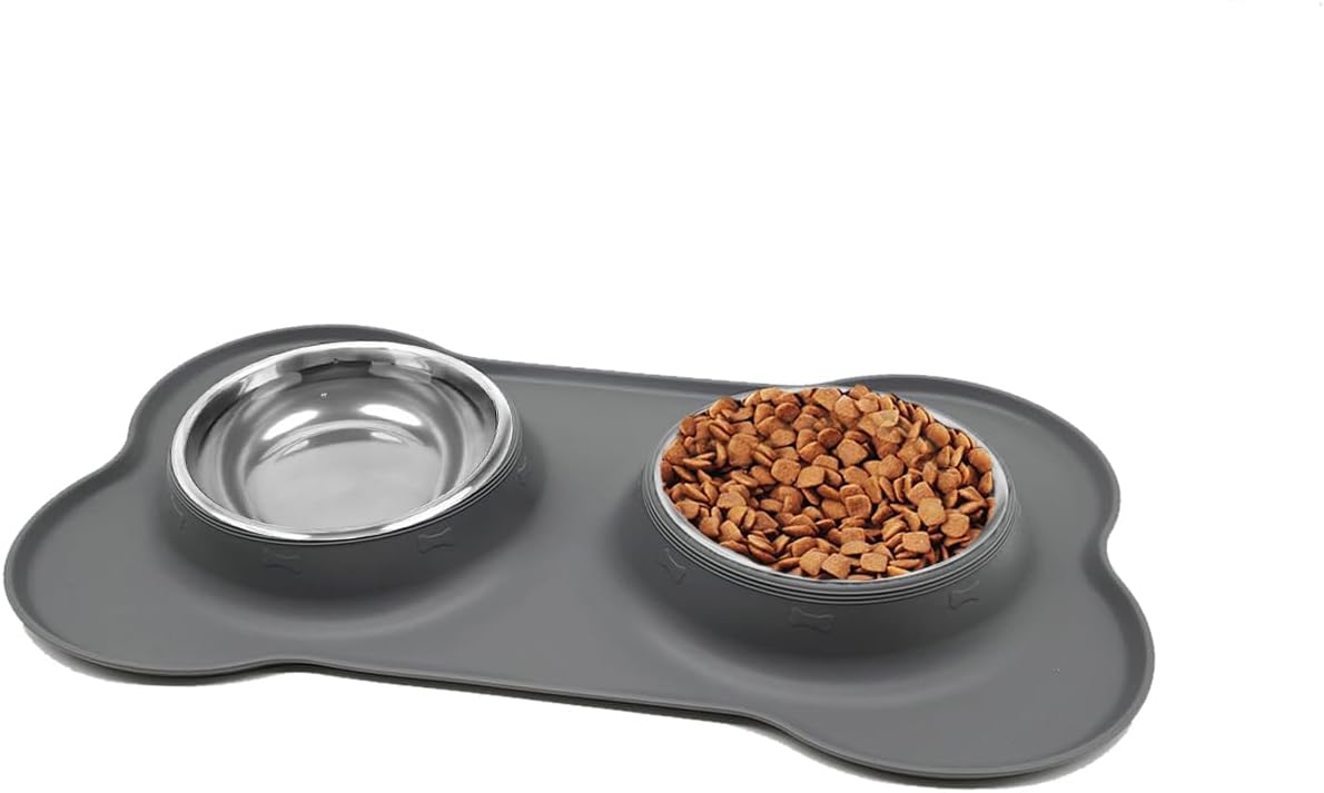 Dog Bowls, Puppy Bowl YOKA Double Stainless | PetNestUK
