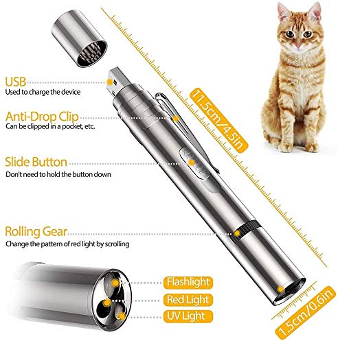 VOVIGGOL 7 in 1 Cat Toys LED Light Pointer, Pet | PetNestUK