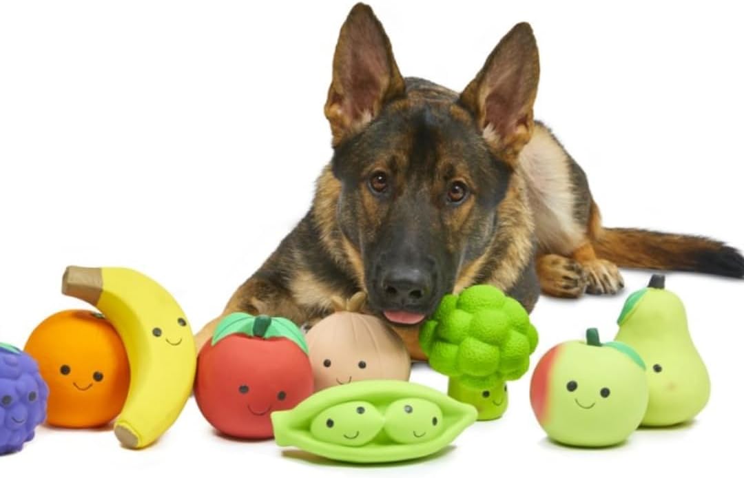 Petface Latex Apple Soft Chew Dog Toy, Large | PetNestUK