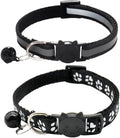 Qinao 2Pack Cat Collars Quick Release Reflective | PetNestUK