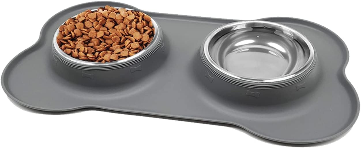 Dog Bowls, Puppy Bowl YOKA Double Stainless | PetNestUK