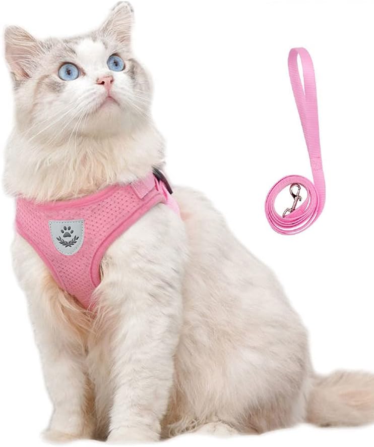 Anlitent Soft Mesh No Pull Cat Harness and Lead | PetNestUK