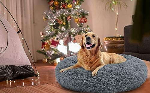 MFOX Faux-Fur Donut Pet Bed