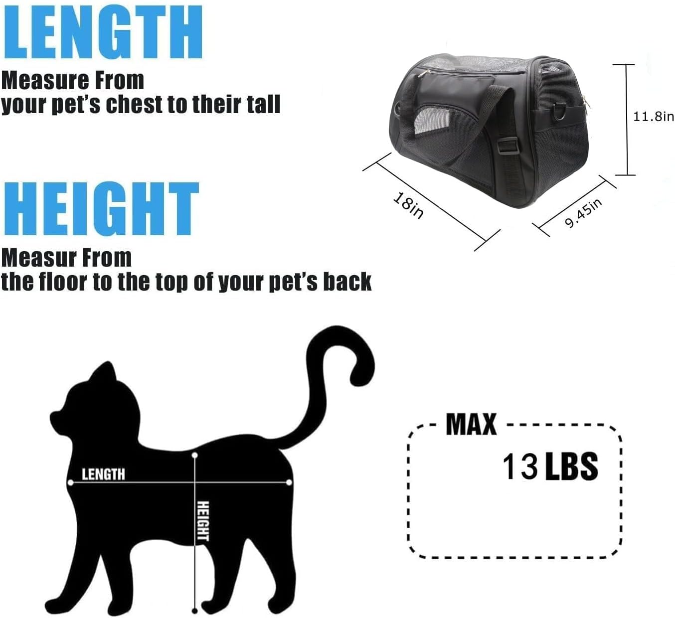 ZvoanSem Pet Carrier Bag,Small Cat Carrier | PetNestUK