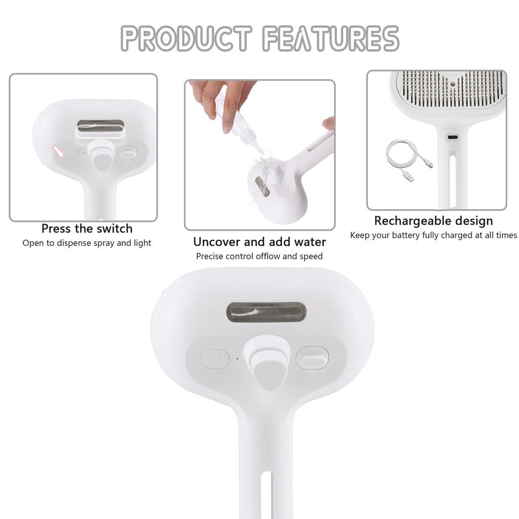 2 in 1 Pet Spray Hair Removal Comb | PetNestUK