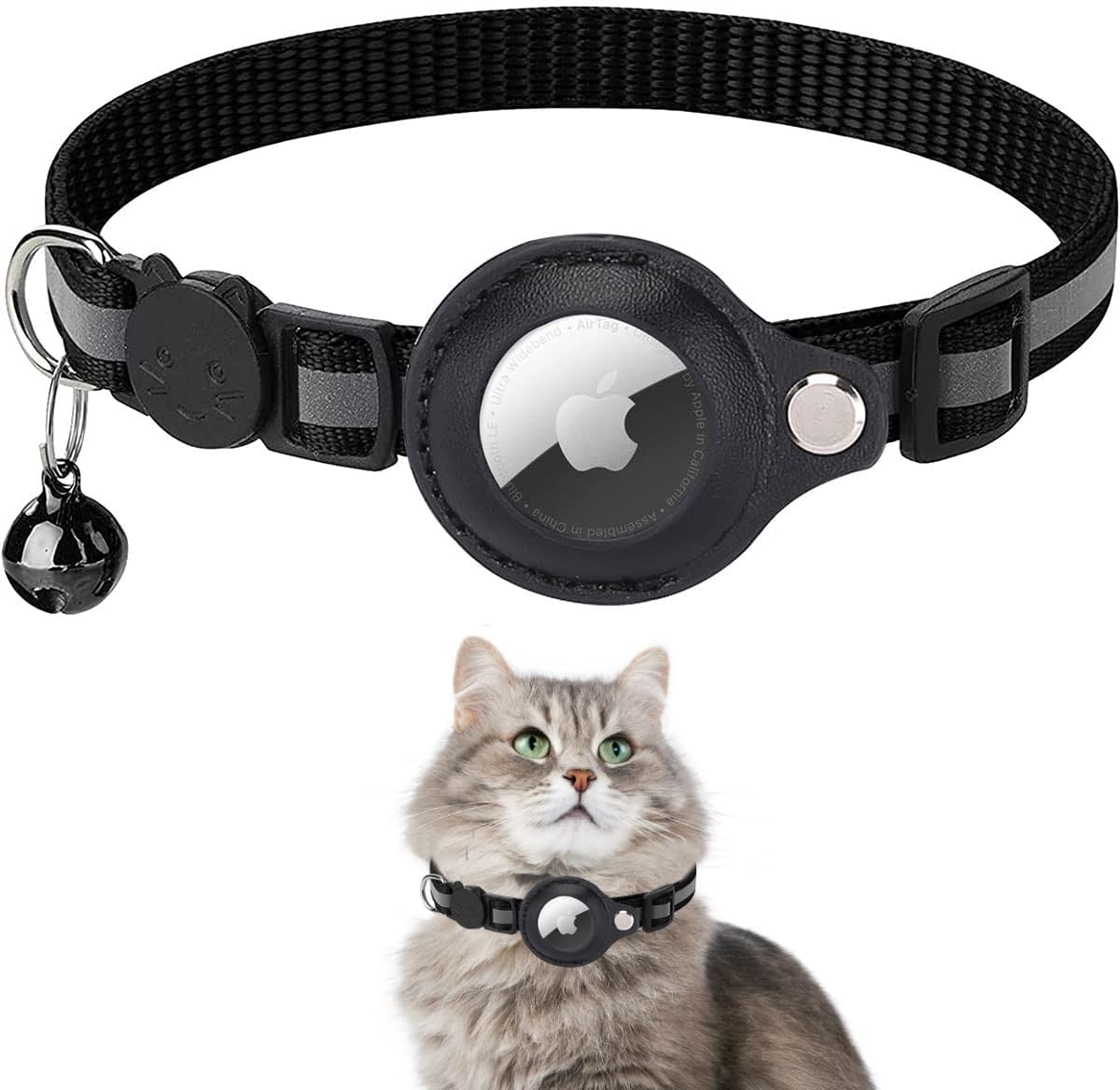 Airtag Cat Collar, Air tag Cat Collar with Bell | PetNestUK