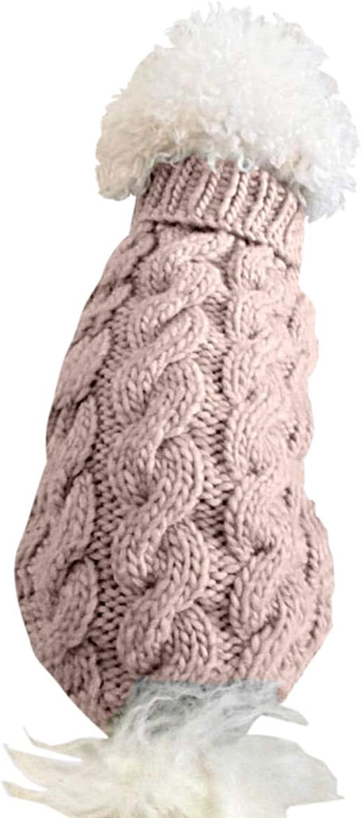 Pet Dog Turtleneck Knitting Sweater Coat Winter | PetNestUK