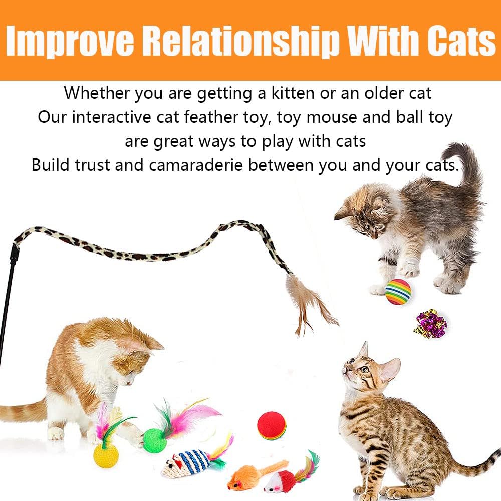 21 Pcs Cat Toys for Indoor Cats Collapsible Cat | PetNestUK