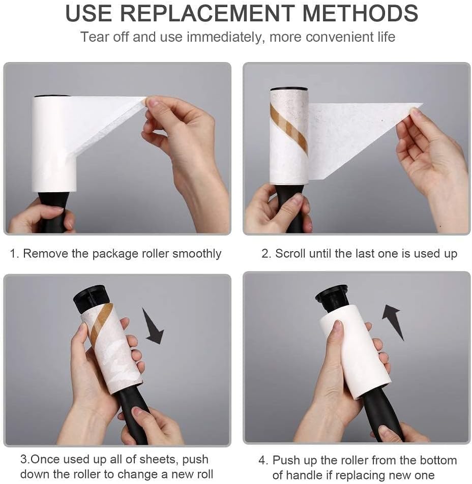 Lint Rollers Refills set 360 Sheets, Excellent | PetNestUK
