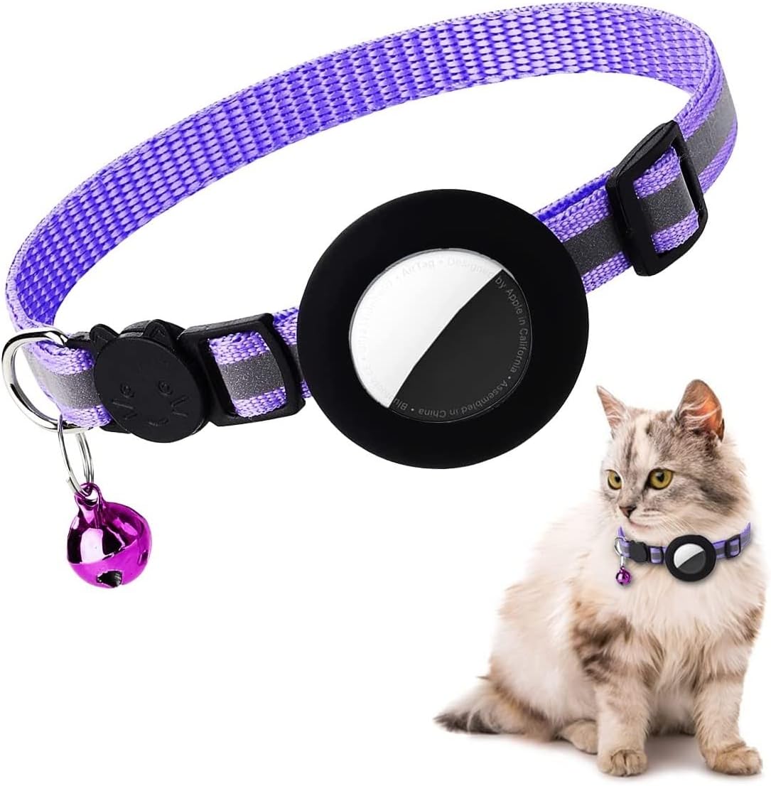 Airtag Cat Collar, Air tag Cat Collar with Bell | PetNestUK