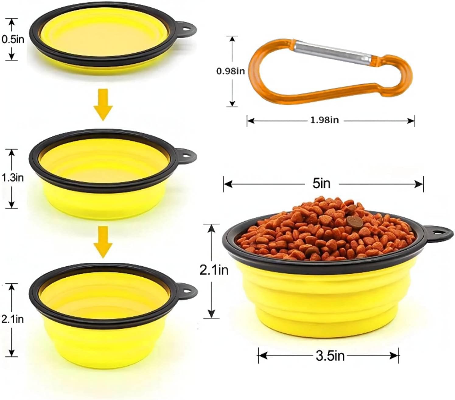 Collapsible Dog Bowl,Collapsible Dog Water Bowls | PetNestUK