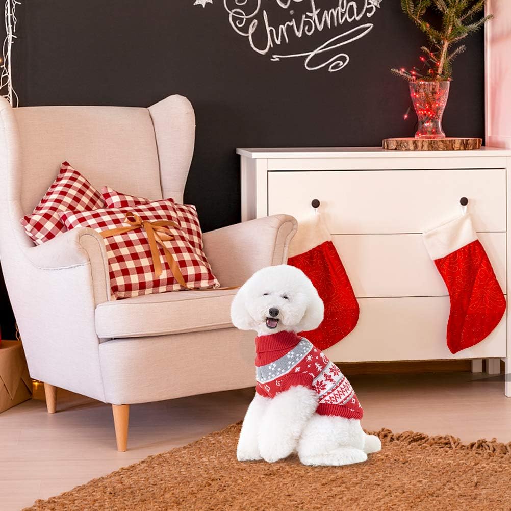 BINGPET Classic Dog Jumper Snowflake Elk Pattern | PetNestUK