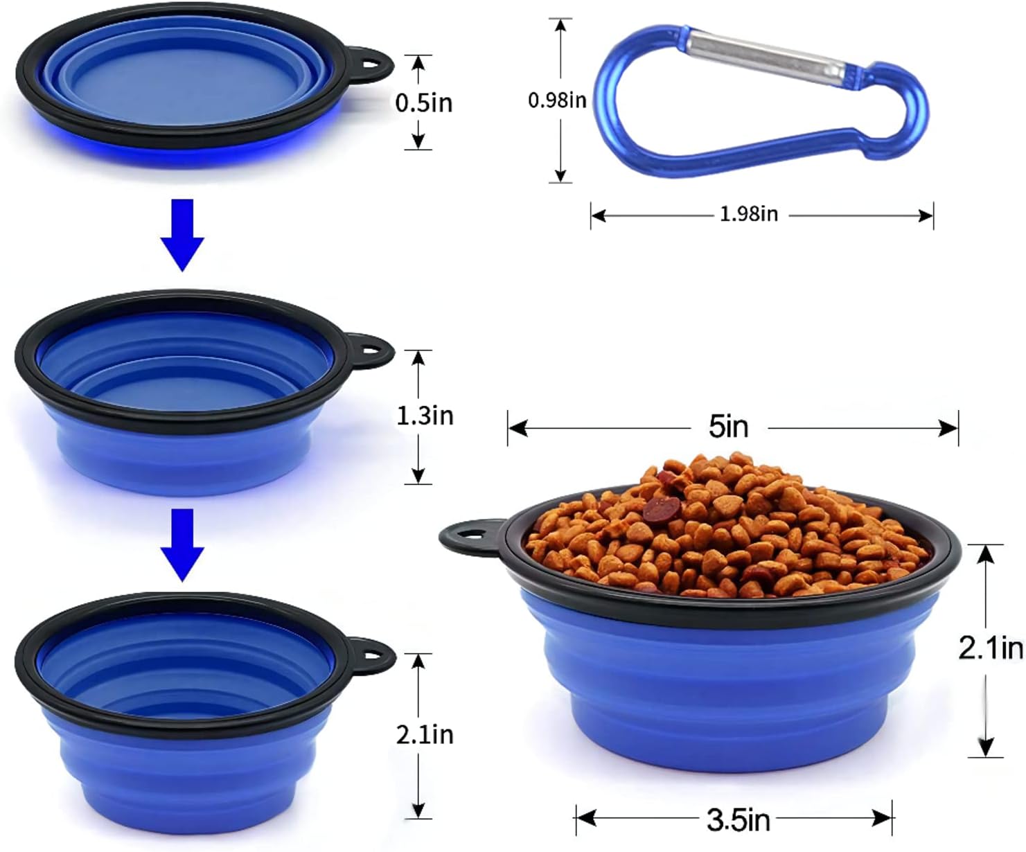 Collapsible Dog Bowl,Collapsible Dog Water Bowls | PetNestUK