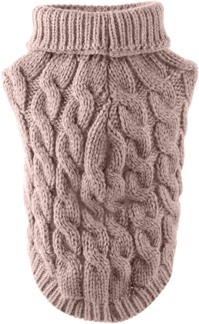 Pet Dog Turtleneck Knitting Sweater Coat Winter | PetNestUK