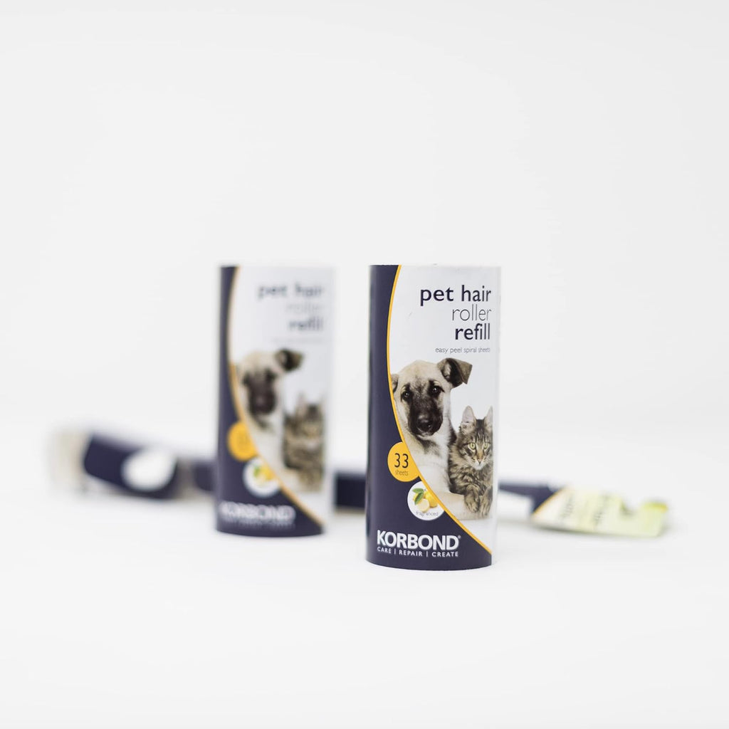 Korbond Pet Lint Roller Refills - 396 Sheets, | PetNestUK