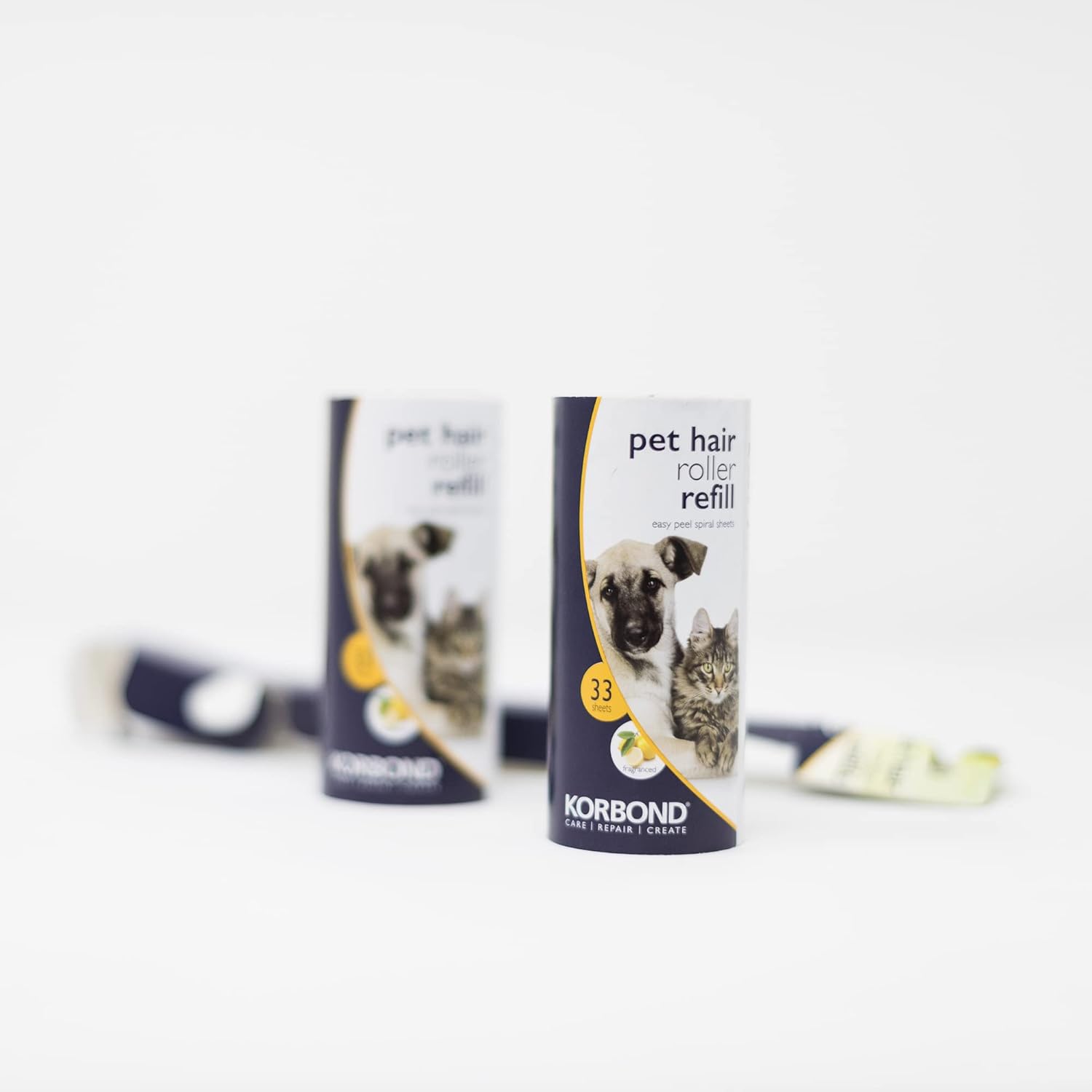 Korbond Pet Lint Roller Refills - 396 Sheets, | PetNestUK