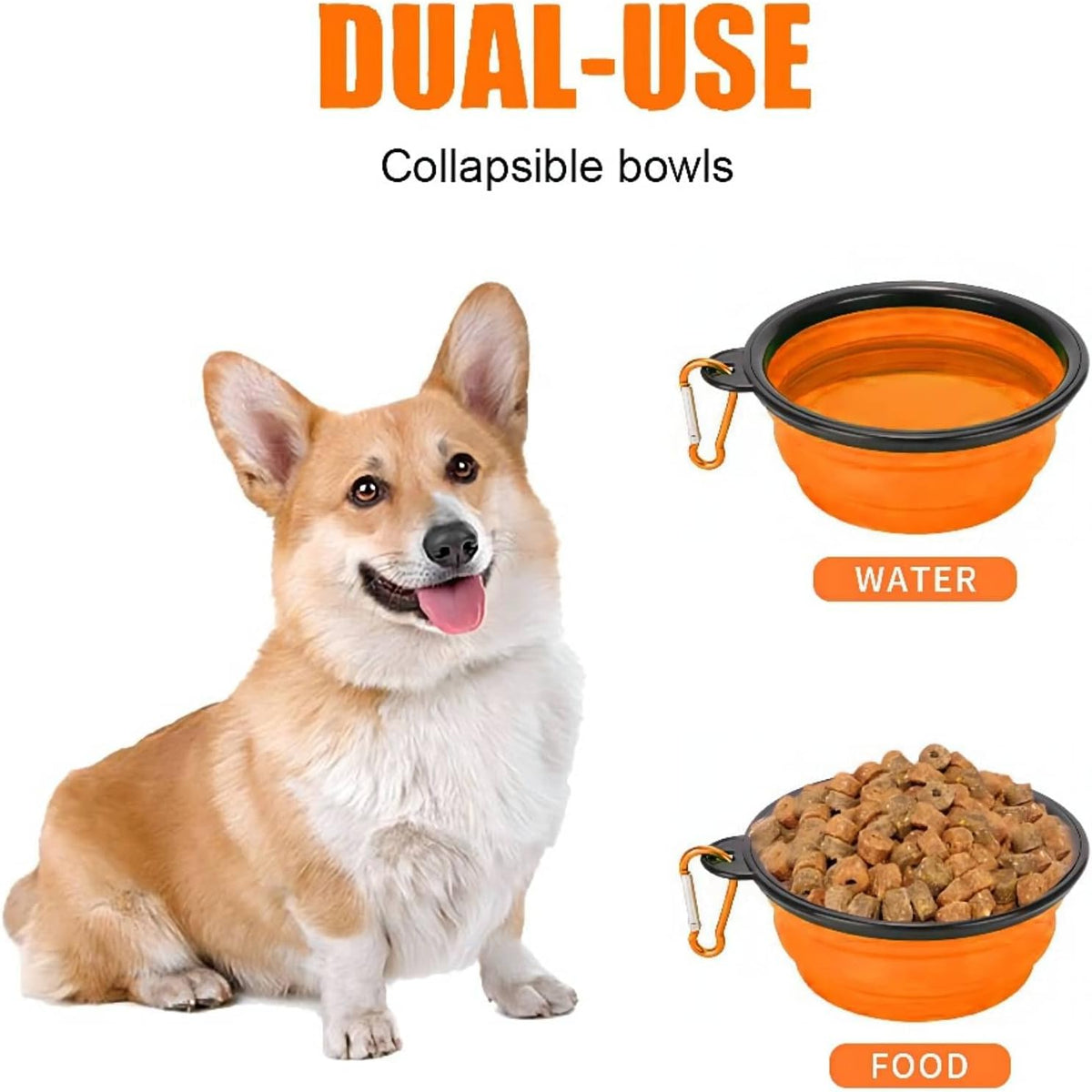 Coolon Collapsible Travel Bowls for Pets