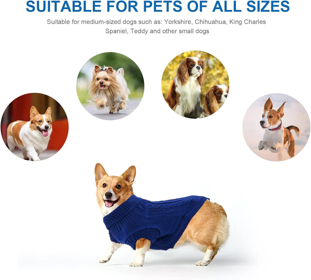 Small Dog Jumper, Warm Puppy Sweater for Small | PetNestUK