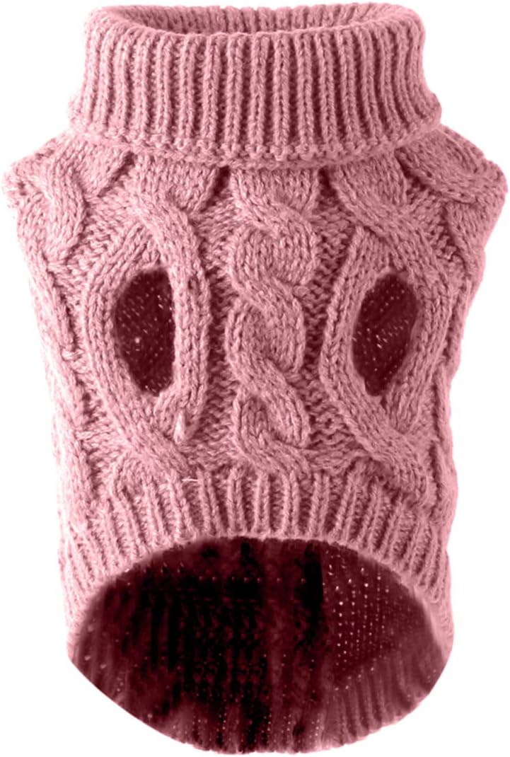 Pet Dog Turtleneck Knitting Sweater Coat Winter | PetNestUK