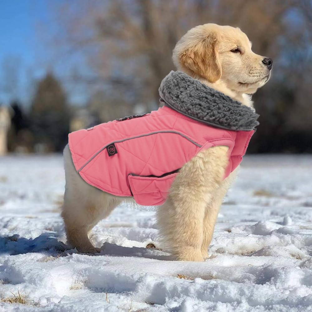EMUST Winter Dog Coats, Fleece Dog Apparel for | PetNestUK