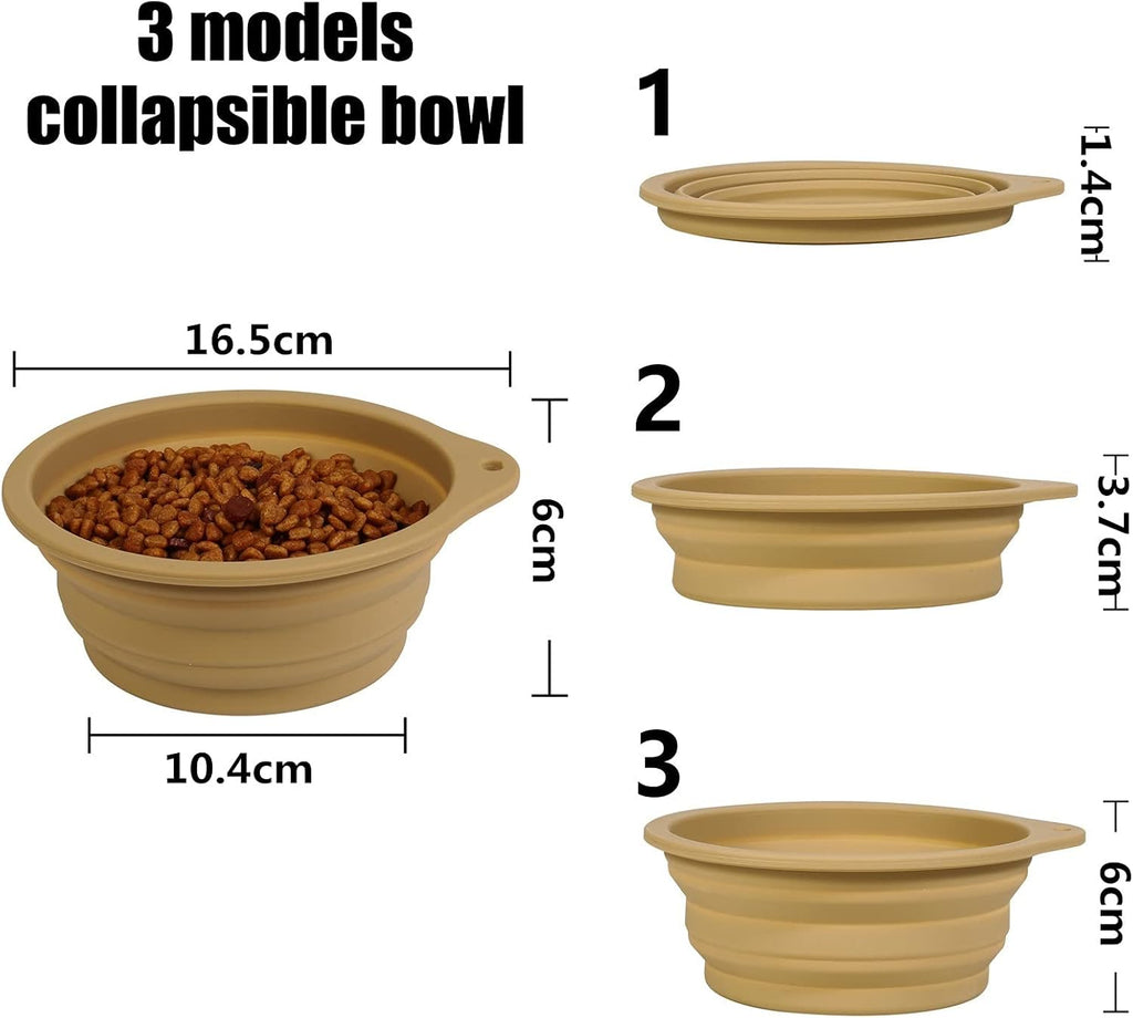 SLSON 2 Pack Dog Collapsible Bowl Large Portable | PetNestUK