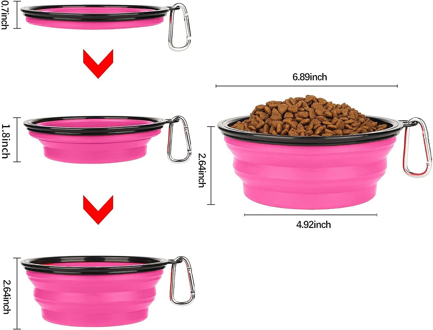 Collapsible Dog Bowl,Collapsible Dog Water Bowls | PetNestUK