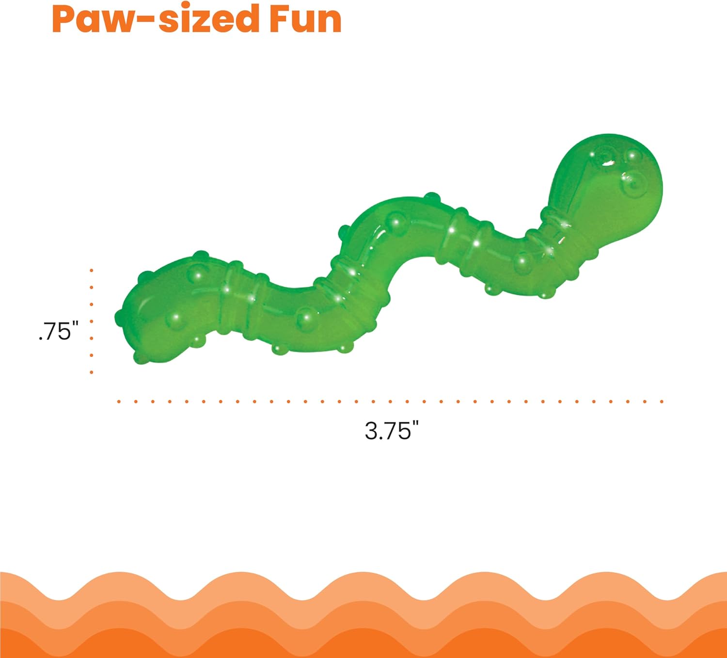 Catstages Orkakat Wiggle Worm Dental Catnip Cat | PetNestUK