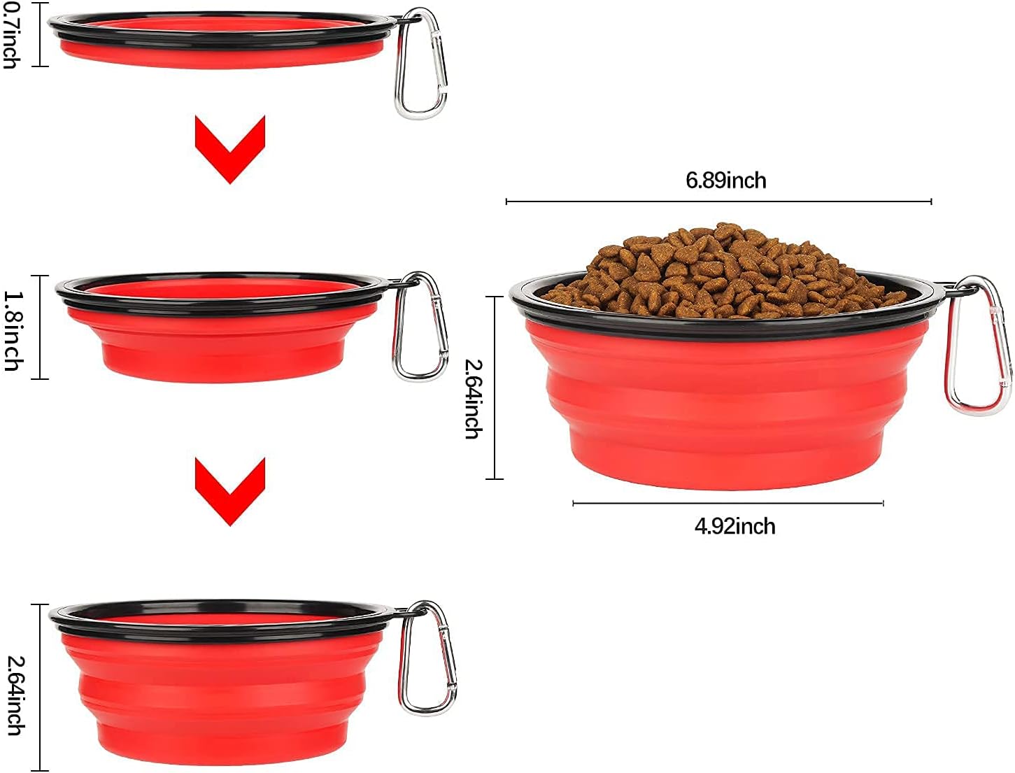 Collapsible Dog Bowl,Collapsible Dog Water Bowls | PetNestUK