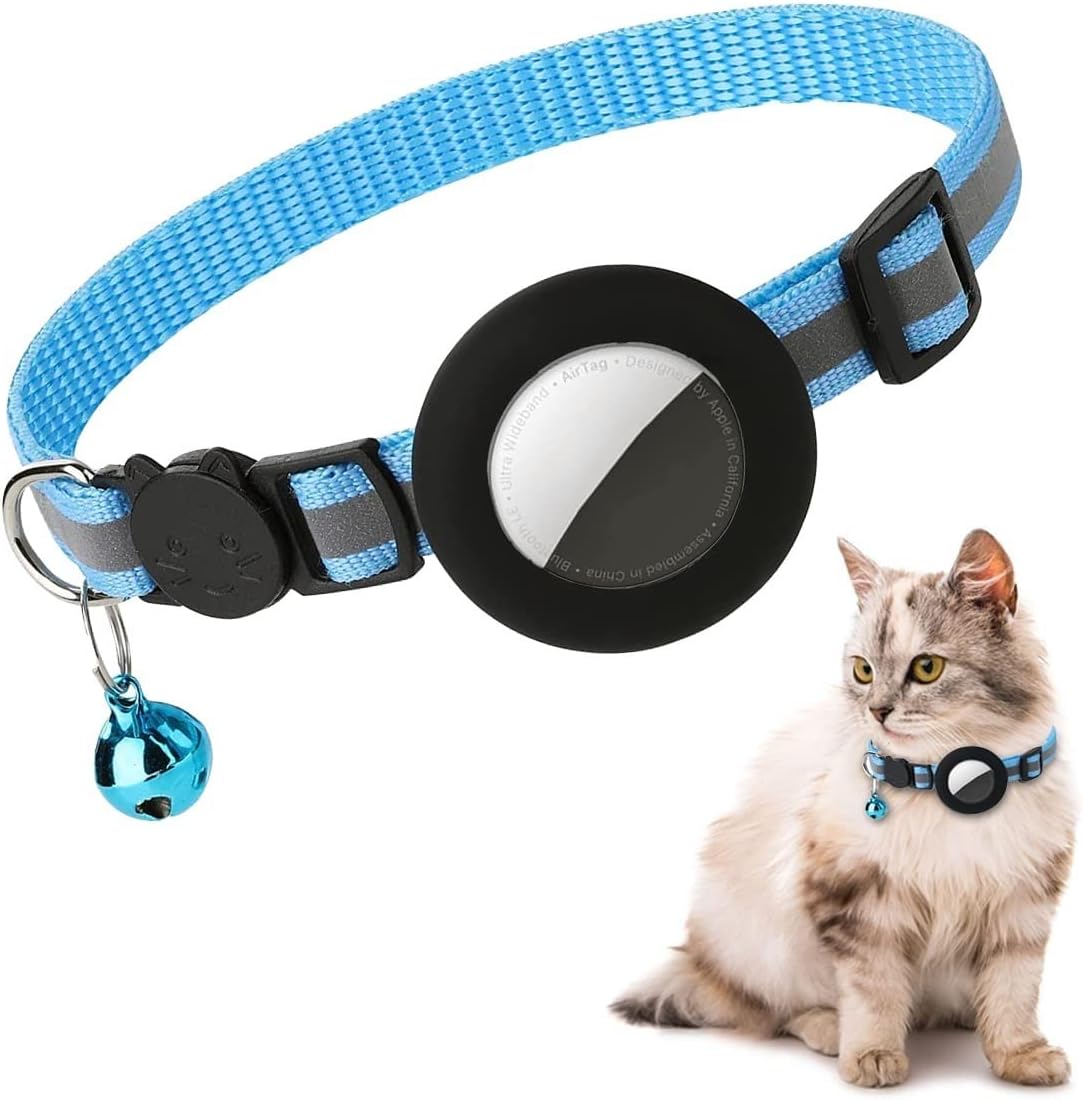 Airtag Cat Collar, Air tag Cat Collar with Bell | PetNestUK