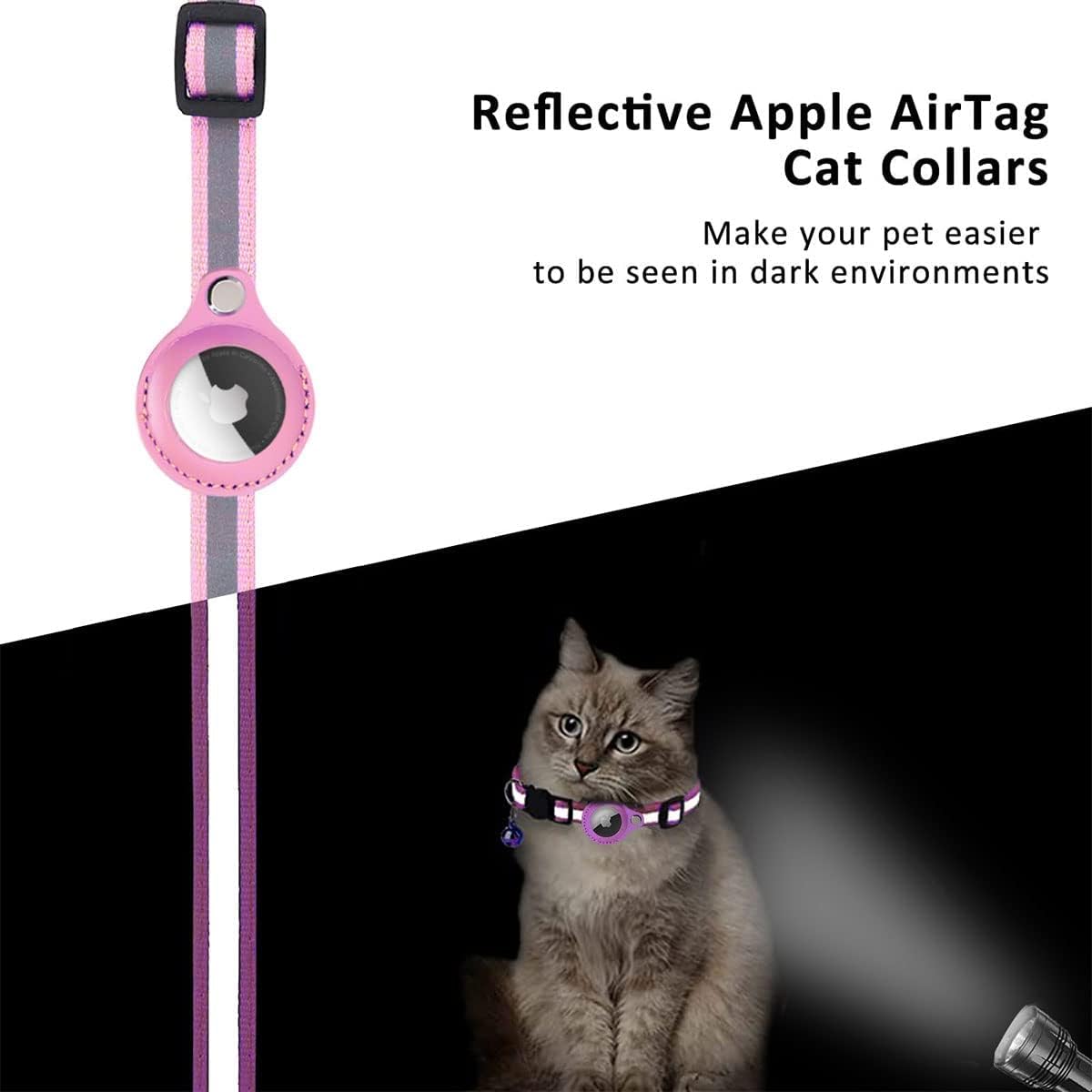 Airtag Cat Collar, Air tag Cat Collar with Bell | PetNestUK