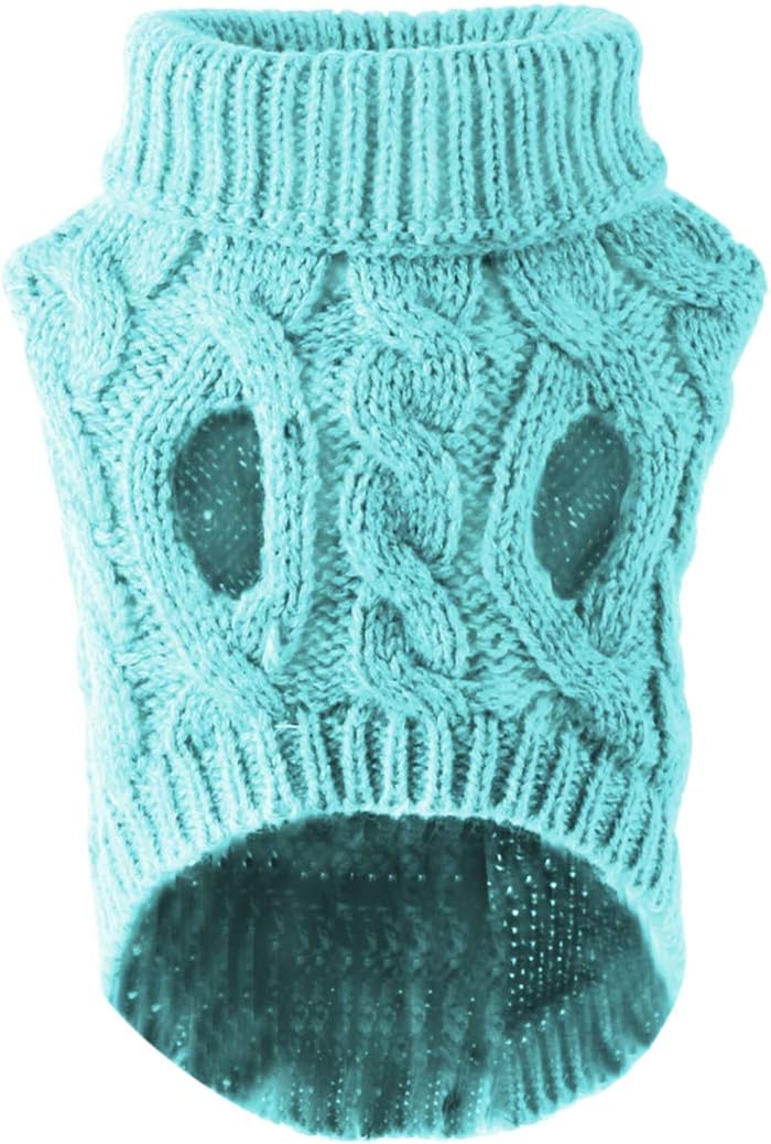 Pet Dog Turtleneck Knitting Sweater Coat Winter | PetNestUK