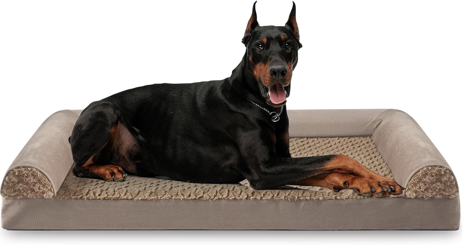 FURTIME Large Dog Bed(89 x 64cm), Orthopedic | PetNestUK