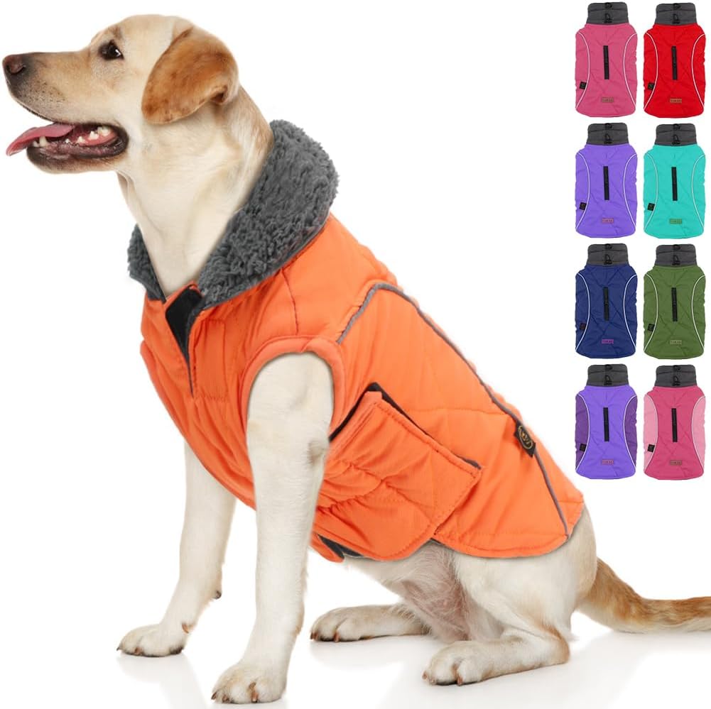 EMUST Winter Dog Coats, Fleece Dog Apparel for | PetNestUK