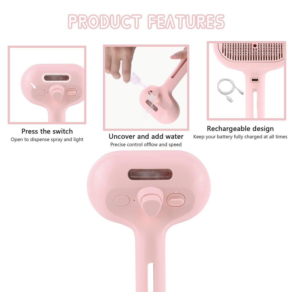 2 in 1 Pet Spray Hair Removal Comb | PetNestUK