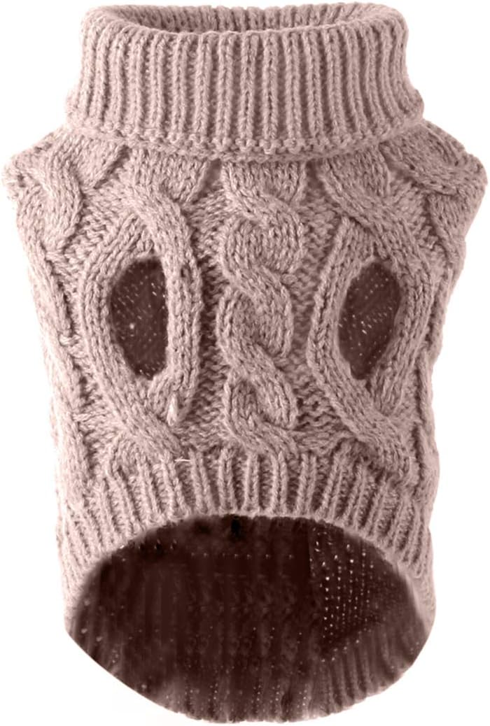Knitted Turtleneck Jumper for Dogs and Cats