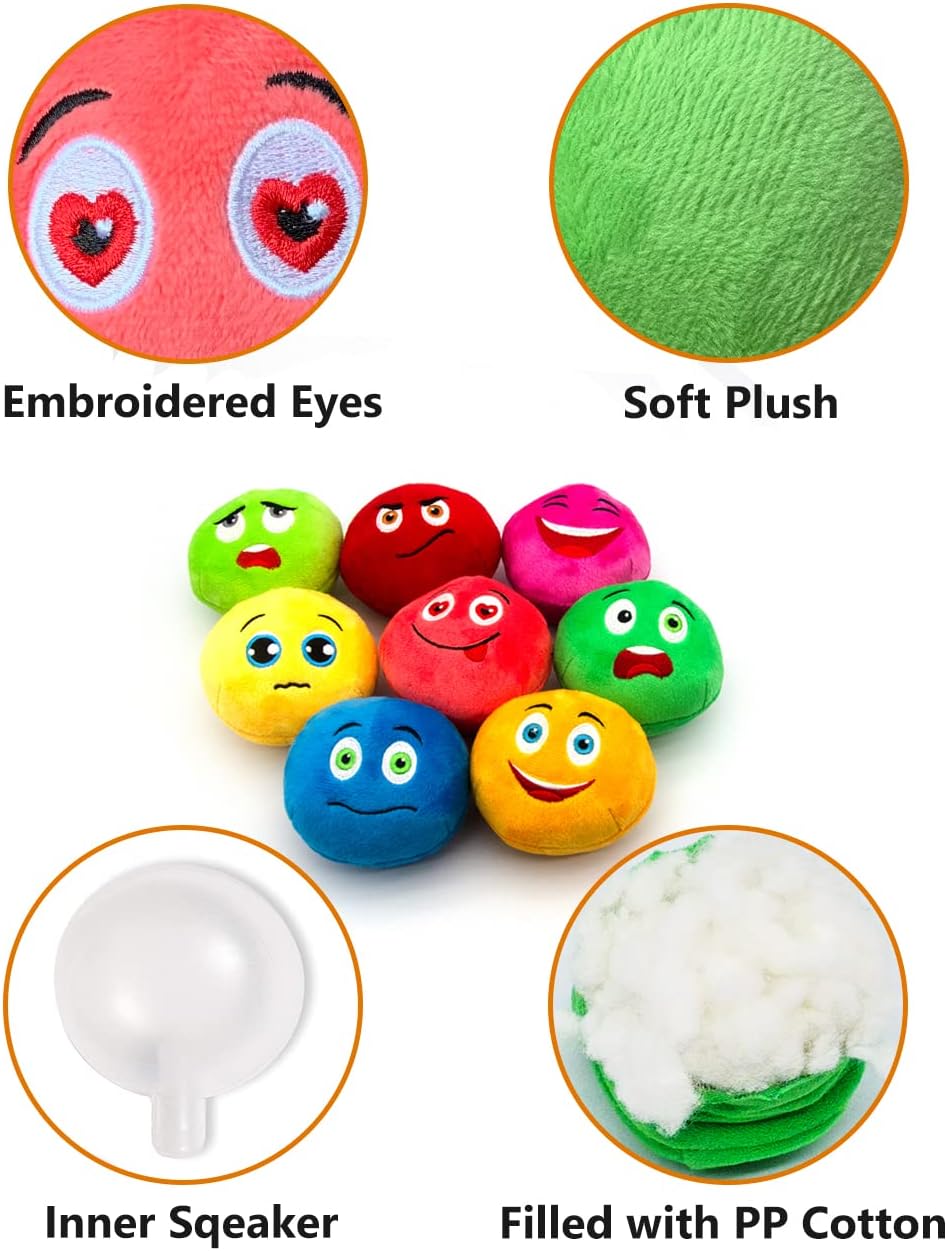 TONGKTAI Dog Toys, Soft Stuffed Plush Balls Pet | PetNestUK