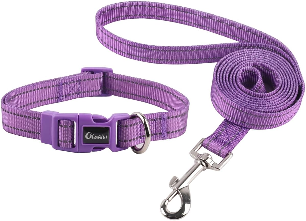 Olahibi Patterned Dog Collar and Lead Sets