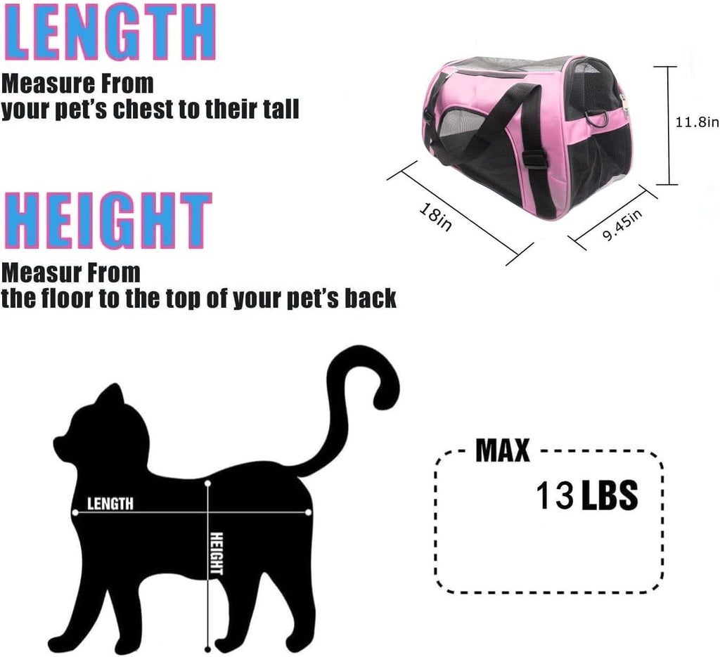 ZvoanSem Pet Carrier Bag,Small Cat Carrier | PetNestUK