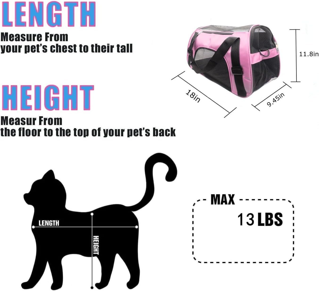 ZvoanSem Pet Carrier Bag,Small Cat Carrier | PetNestUK