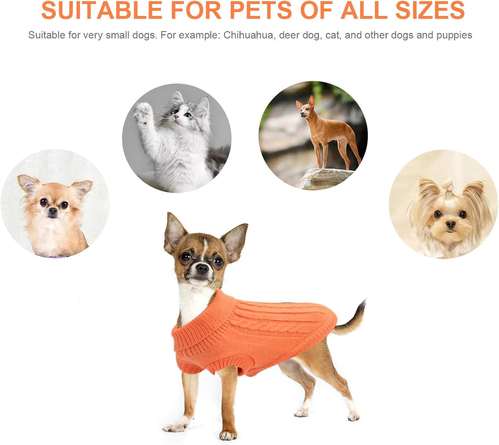 Small Dog Jumper, Warm Puppy Sweater for Small | PetNestUK