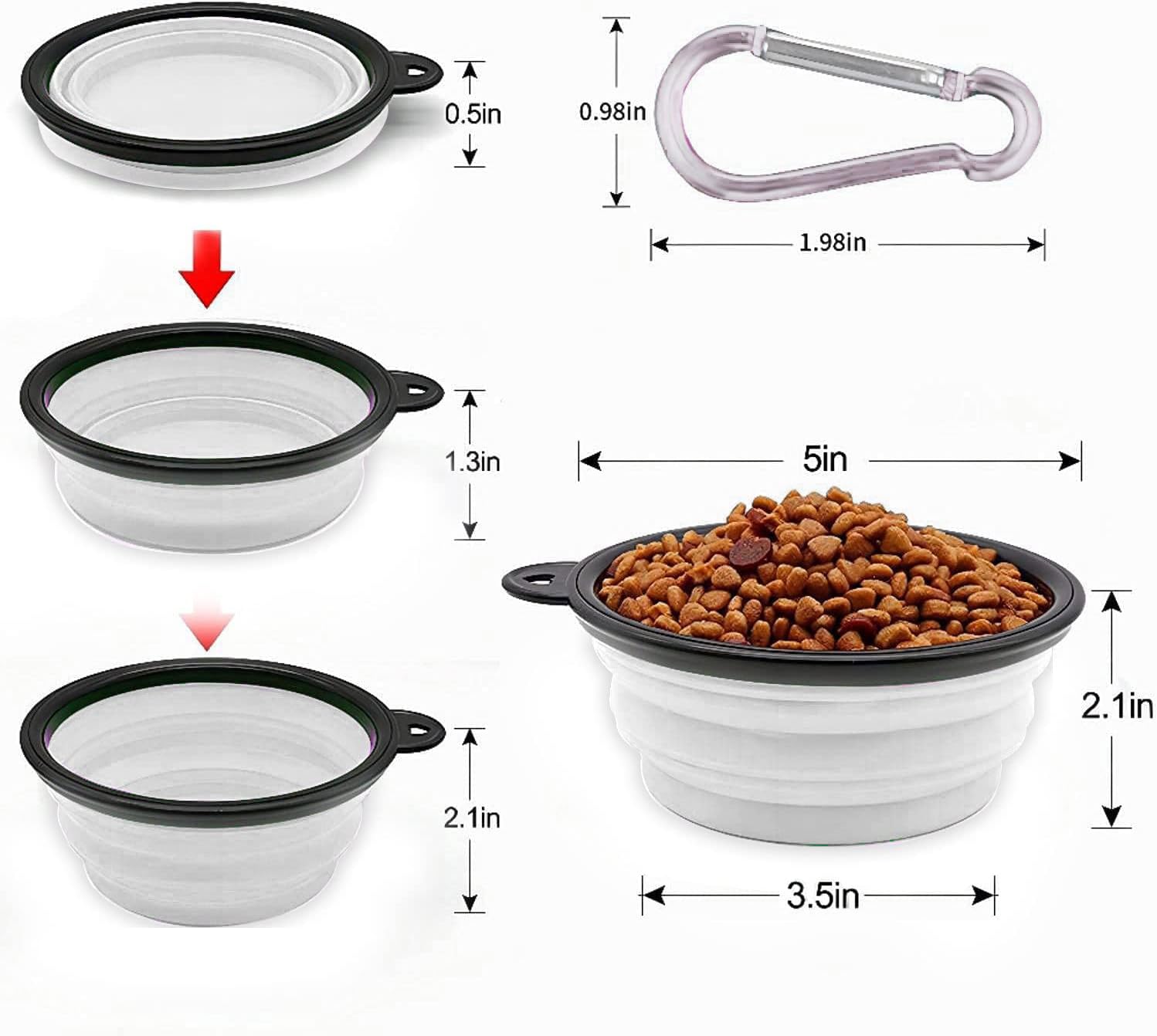 Collapsible Dog Bowl,Collapsible Dog Water Bowls | PetNestUK